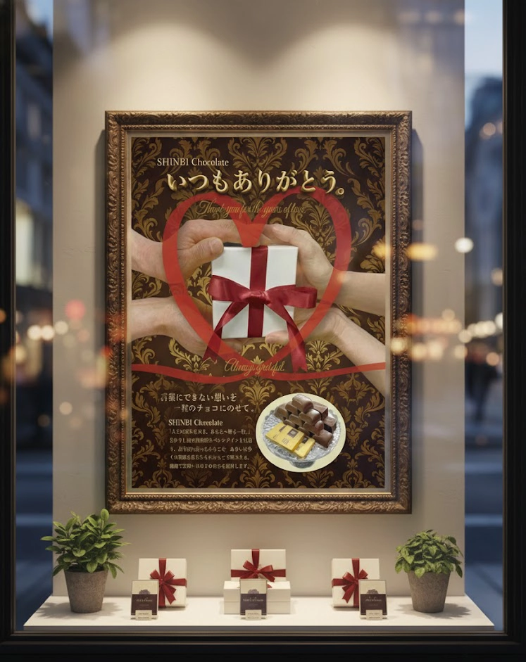 SHINBI Chocolate バレンタインポスター